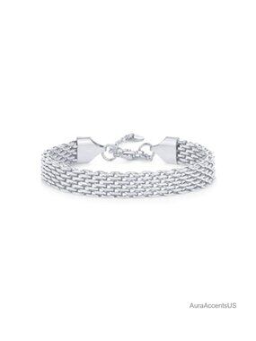 Chunky Link Chain Bracelet Gold Plated Hypoallergenic Jewelry